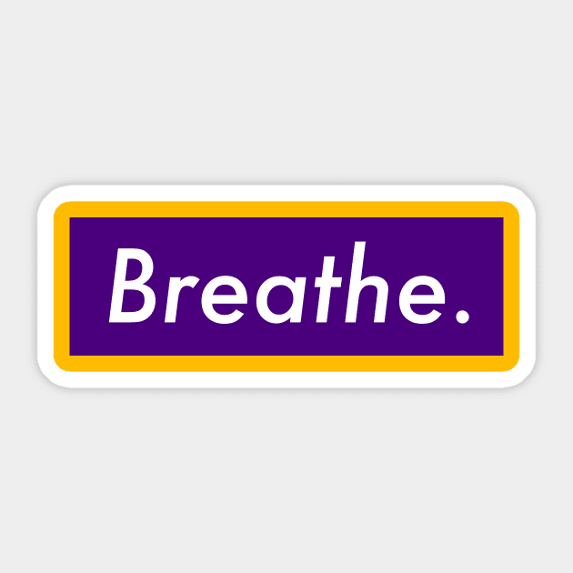 Breathe Sticker by edenhendry